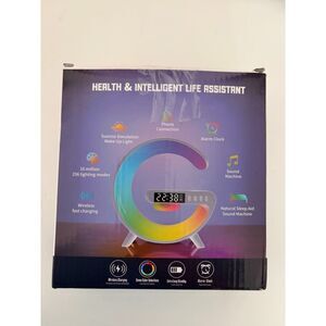 Smart Wireless Charging Alarm Clock with Bluetooth Speaker, Controlled Bedside